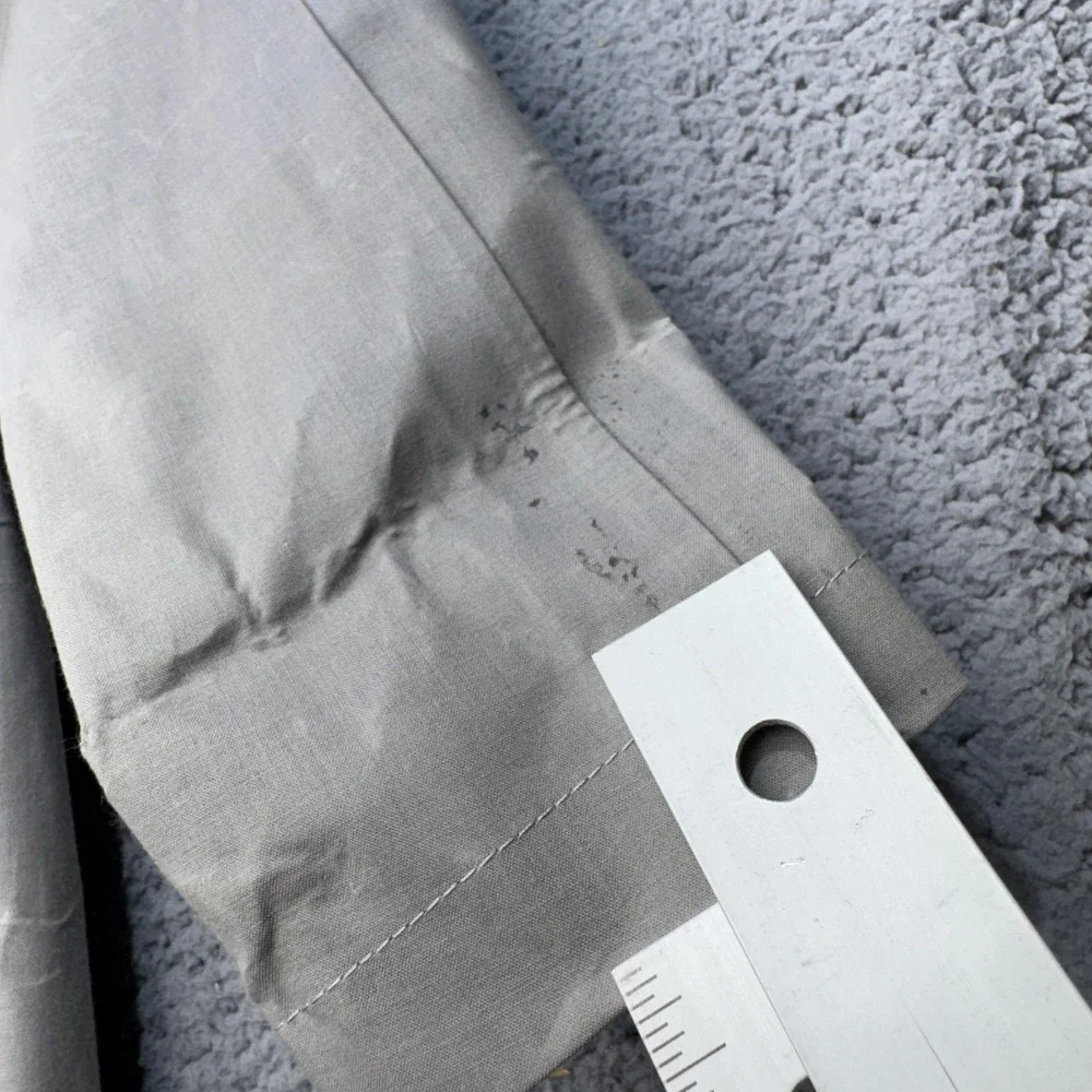 Mackintosh J Crew Coat Mens XS Gray Bonded Handmade Rain Jacket Scotland Cotton